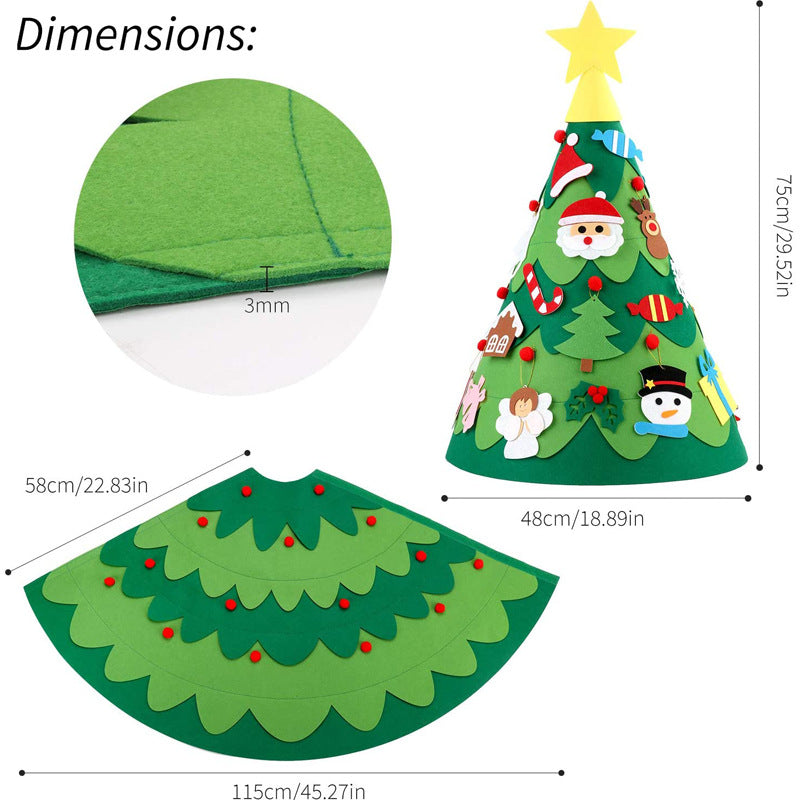 3D three-dimensional Christmas tree